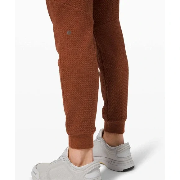 Lululemon 2021 At Ease Jogger Heathered Dark Terracotta / Black Men's Size Large - Picture 9 of 12